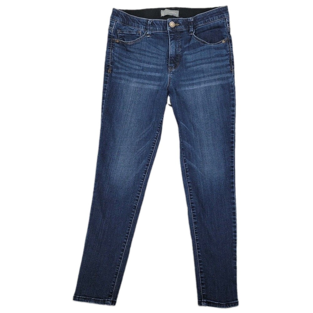 Wit & Wisdom Womens Jeans Size 10 Ab-Solution Stretch Elastic Waist Skinny 32x28